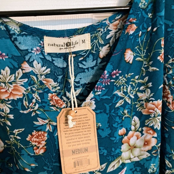 Womens Medium Tunic Dress by Natural Life NWT - Picture 2 of 2